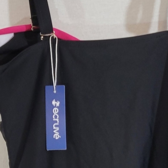 NWT Ecruve Black Striped Monokini Padded Swimsuit - Picture 8 of 8